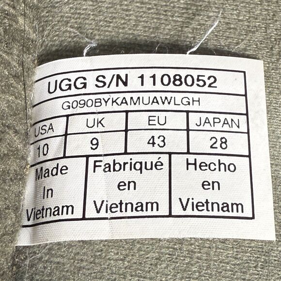 UGG Men's Tasman Slip-on Slides Uld Mono Slipper MLT Green US Size 10 - Picture 7 of 10